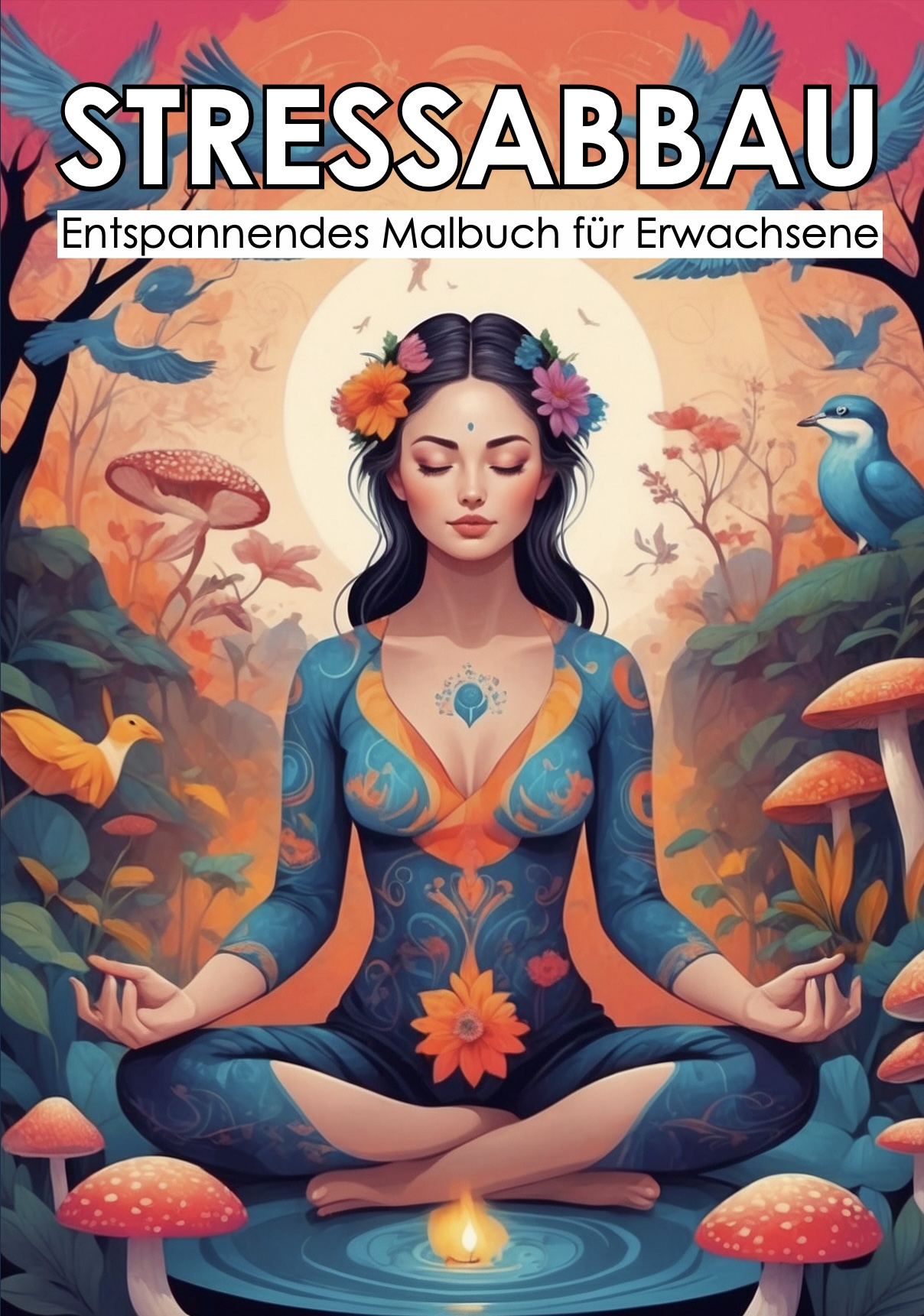 Stressabbau - Entspannendes Malbuch für Erwachsene