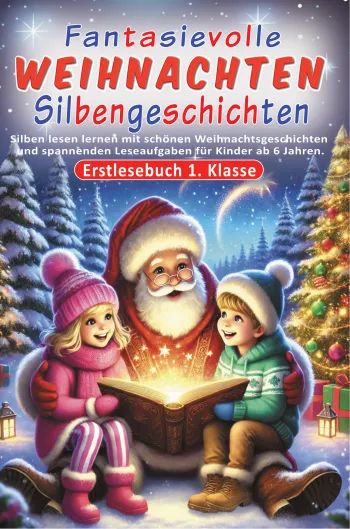 Erstlesebuch 1. Klasse - Fantasievolle Weihnachten Silbengeschichten