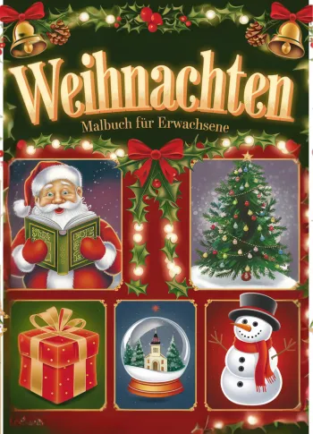 Weihnachten Malbuch für Erwachsene