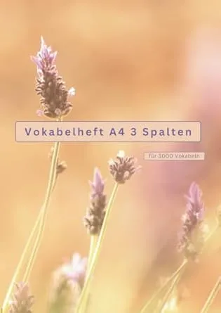 Vokabelheft A4 3 Spalten