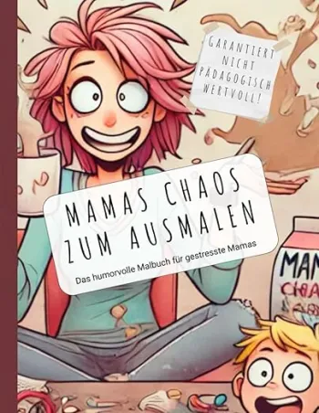 Mamas Chaos zum Ausmalen