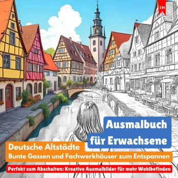 Zauberhafte Altstädte Deutschlands – Ein Entspannendes Ausmalbuch für Erwachsene