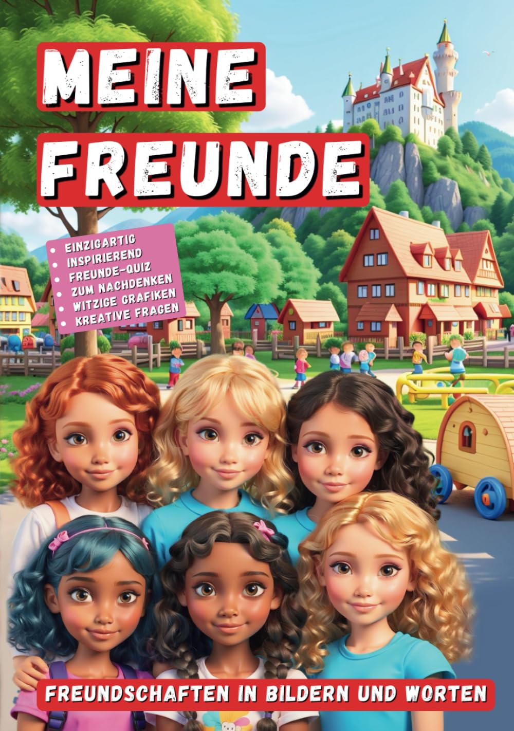 MEINE FREUNDE: Das zauberhafte Freundebuch für Mädchen: Lieblingsbuch in der Grundschule (ab 6 Jahren)