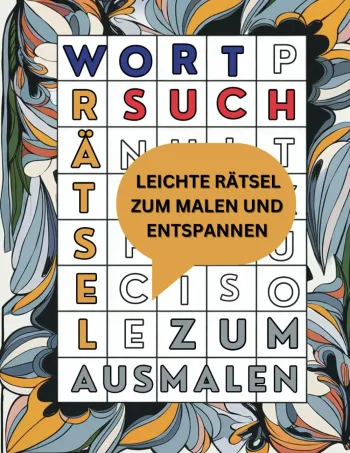 Wortsuchrätsel zum Ausmalen