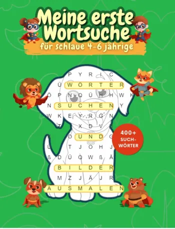 Wortsuchrätsel für Kinder 4-6 Jahre