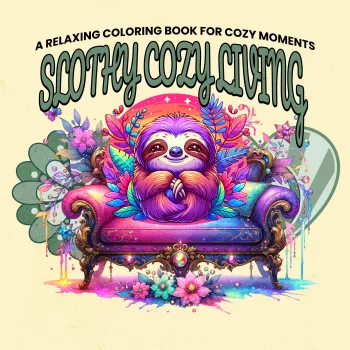 Slothy Cozy Living: A Relaxing Coloring Book for Cozy Moments