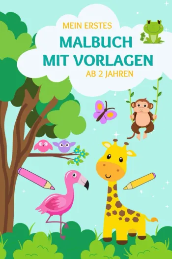 Mein erstes Malbuch für Kleinkinder ab 2 Jahren – Süße Tiere zum Ausmalen mit bunten Vorlagen: Pferde, Hunde, Katzen und mehr – Fördert Kreativität & ... im Tier-Malbuch zu einem noch größeren Spaß