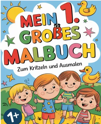 Mein 1. großes Malbuch zum Kritzeln und Ausmalen - ab 1 Jahr