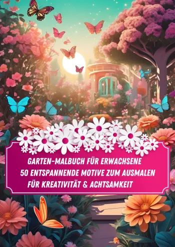 Garten-Malbuch für Erwachsene