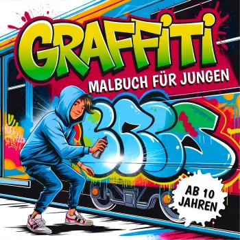 Graffiti Malbuch für Jungen ab 10 Jahren