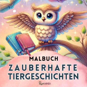 Malbuch Zauberhafte Tiergeschichten