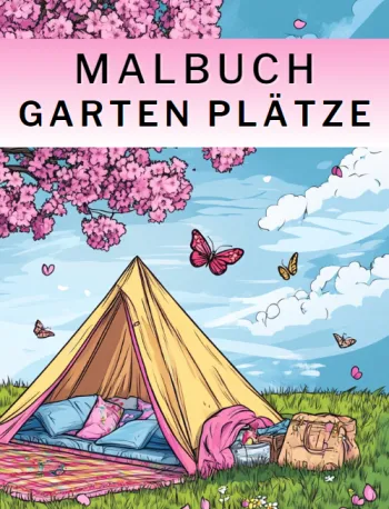 Garten Plätze: Malbuch für Erwachsene - Erwecke wundervolle Sommer-Garten-Plätze zum Leben.