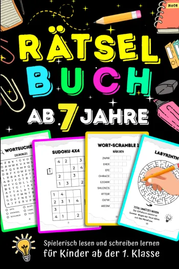 Rätselbuch für Kinder ab 7