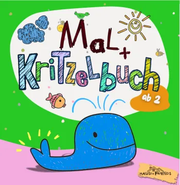 Großes Mal + Kritzelbuch für Mini-Künstler ab 2 Jahre