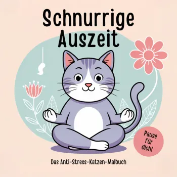 Schnurrige Auszeit – Das Anti-Stress-Katzen-Malbuch für Erwachsene