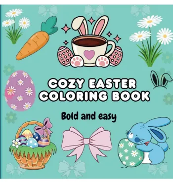 Cozy Easter coloring book