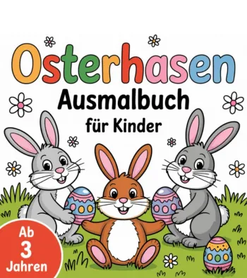 Osterhasen Ausmalbuch für Kinder ab 3 Jahren