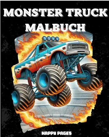 „Monster Truck Malbuch für Kinder“