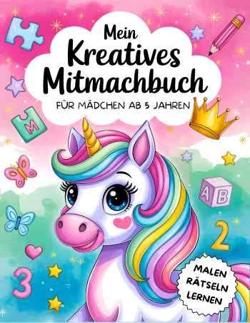Mein kreatives Mitmachbuch für Mädchen ab 5 Jahren
