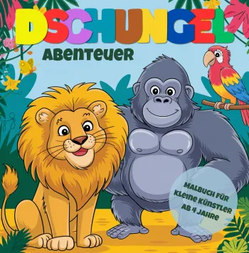 Dschungel Abenteuer - Malbuch für kleine Künstler