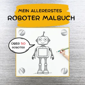 Mein allererstes Roboter Malbuch