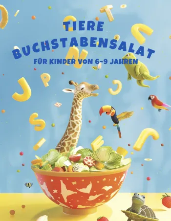Tiere Buchstabensalat für Kinder von 6–9 Jahren