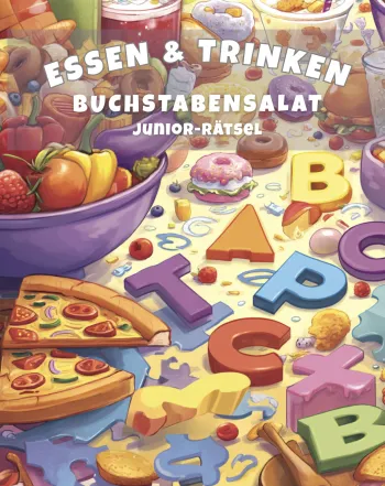 Essen & Trinken Buchstabensalat - JUNIOR Rätsel