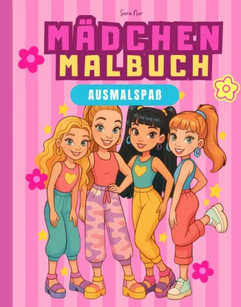 Mädchen Malbuch Geschenk ab 10