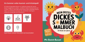 Mein erstes dickes Sommer Malbuch für Kinder ab 2 Jahren: