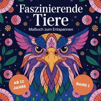 Faszinierende Tiere – Malbuch zum Entspannen - Band 1
