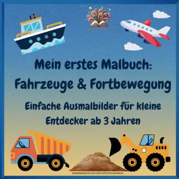 Mein erstes Malbuch: Fahrzeuge & Fortbewegung