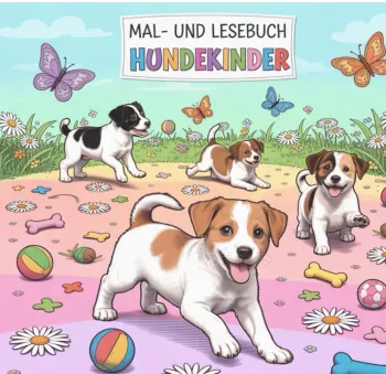 Mal- und Lesebuch Hundekinder