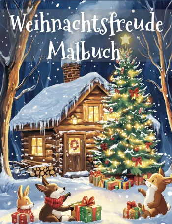 Weichnachtsfreude Malbuch