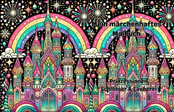 Mein märchenhaftes Malbuch: Prinzessinnen, Schlösser & Zauberei