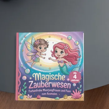 Magische Zauberwesen - farbenfrohe Meerjungfrauen und Feen zum Ausmalen ab 4 Jahren