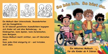 Also bin ich. So bist du. Ein inklusives Malbuch für alle Kinder ab 4 Jahren.