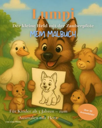 Lumpi - Der kleine Held mit der Zauberpfote - Mein Malbuch