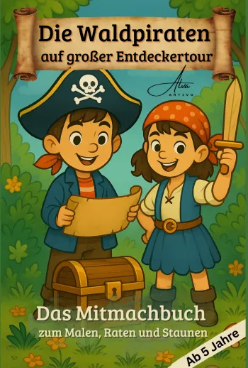 Die Waldpiraten auf großer Entdeckertour - Rätselspaß & Ausmalbilder für Kinder ab 5 Jahren