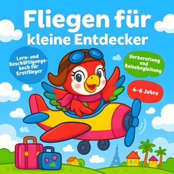 Fliegen für kleine Entdecker – Mein erstes Flugabenteuer: Lern- und Beschäftigungsbuch für Vorbereitung, Flughafen & Flugreise, Kinder 4–6 Jahre