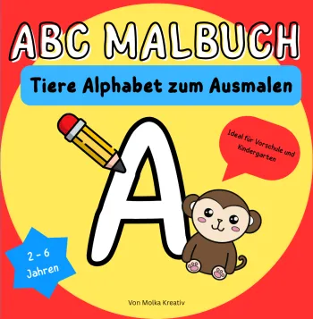 Spaß Lernen : Alphabet Malbuch Tiere Edition