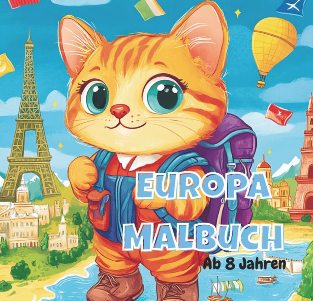 Europa Malbuch: Europa Entdecken - Malbuch für Kinder: 47 Länder zum Ausmalen mit spannenden Fakten