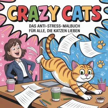 Crazy Cats – Das Anti-Stress-Malbuch für alle, die Katzen lieben