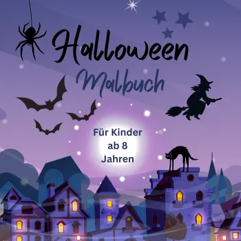 Halloween Malbuch für Kinder ab 8 Jahren