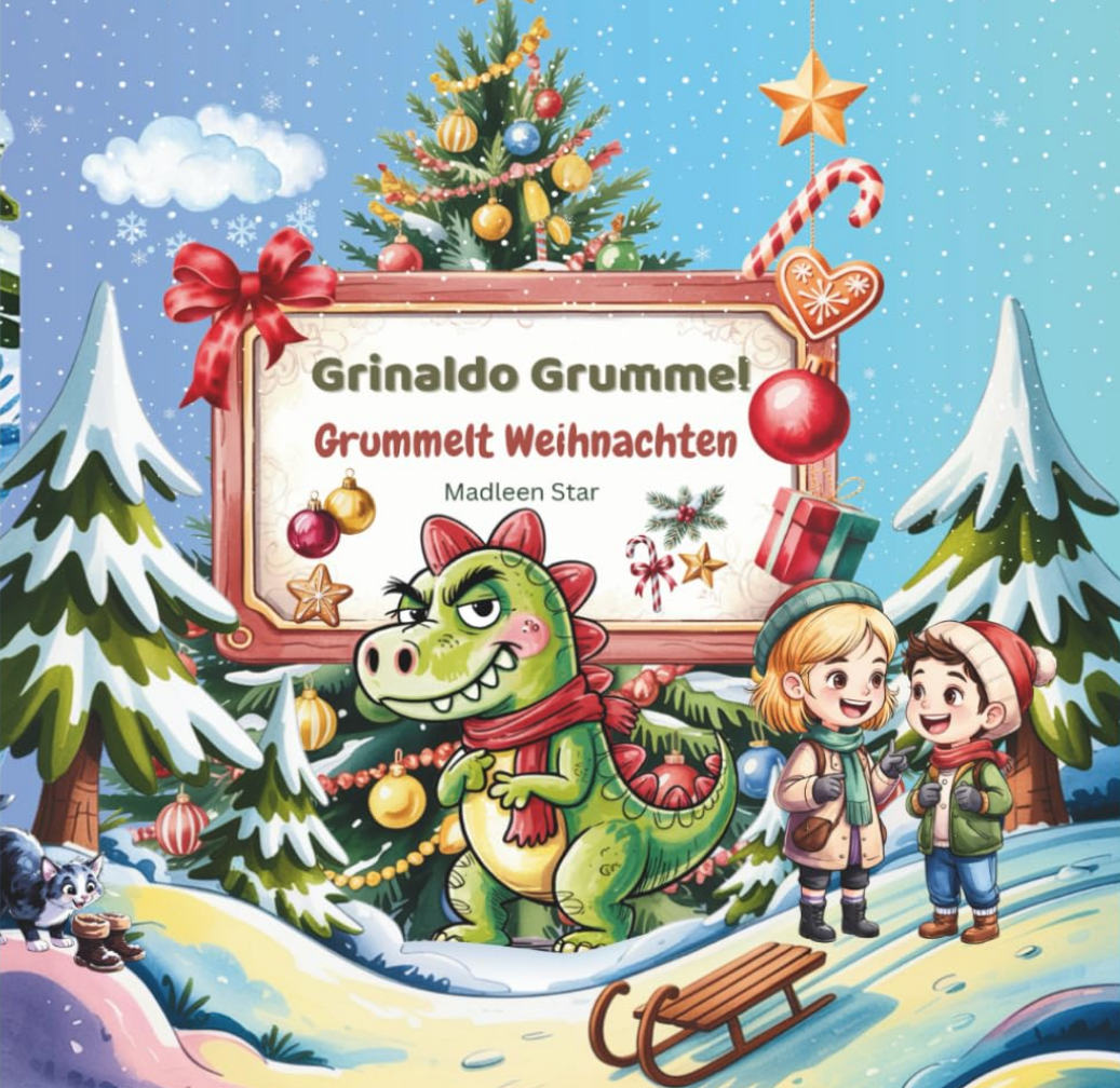 Grinaldo Grummel grummelt Weihnachten – Lustiges Dino-Kinderbuch ab 6 | Weihnachtliche Vorlesegeschichten mit Humor & Fremdwörtern kindgerecht erklärt: 