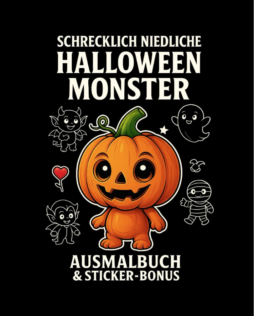 Schrecklich niedliche Halloween Monster