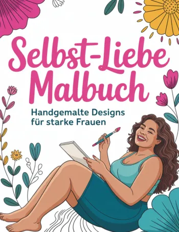 Selbstliebe Malbuch handgemalte Designs für starke Frauen