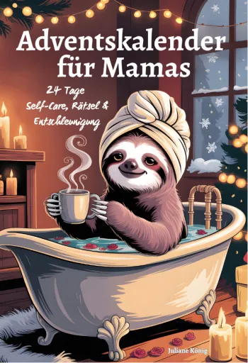Mamas Adventsauszeit: 24 Tage Self-Care, Rätsel und Entschleunigung im Weihnachtsstress