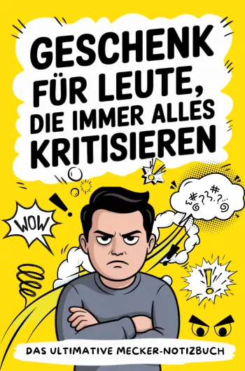 Geschenk für Leute, die immer alles kritisieren - DAS ULTIMATIVE MECKER-NOTIZBUCH:
