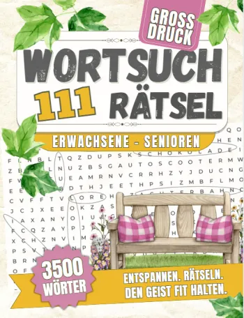 111 Wortsuchrätsel für Senioren – Großdruck