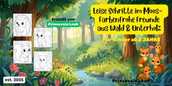 Leise Schritte im Moos I 30 Einfache Motive I Farbenfrohe Freunde aus Wald & Unterholz: